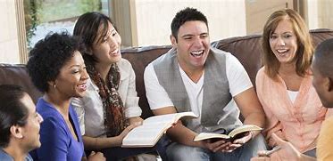A small group Bible study gathering at WLCC